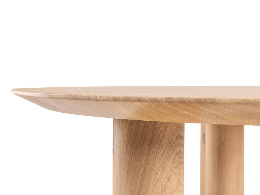 Eetkamertafel TRIO - Eiken Nature White PMP TPY T120-4-ENW