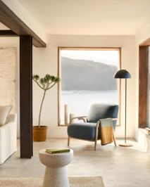 Fauteuil SYLO - Blauw/Essenhout KAV S0900060FG25