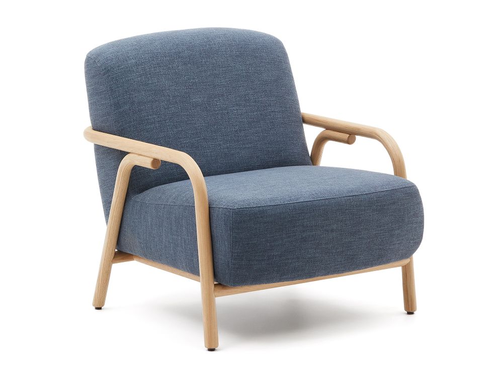 Fauteuil SYLO - Blauw/Essenhout KAV S0900060FG25