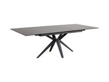 Eetkamertafel elektr. uitschuifbaar HAKU - Matt Bl MED HA T18-MB402