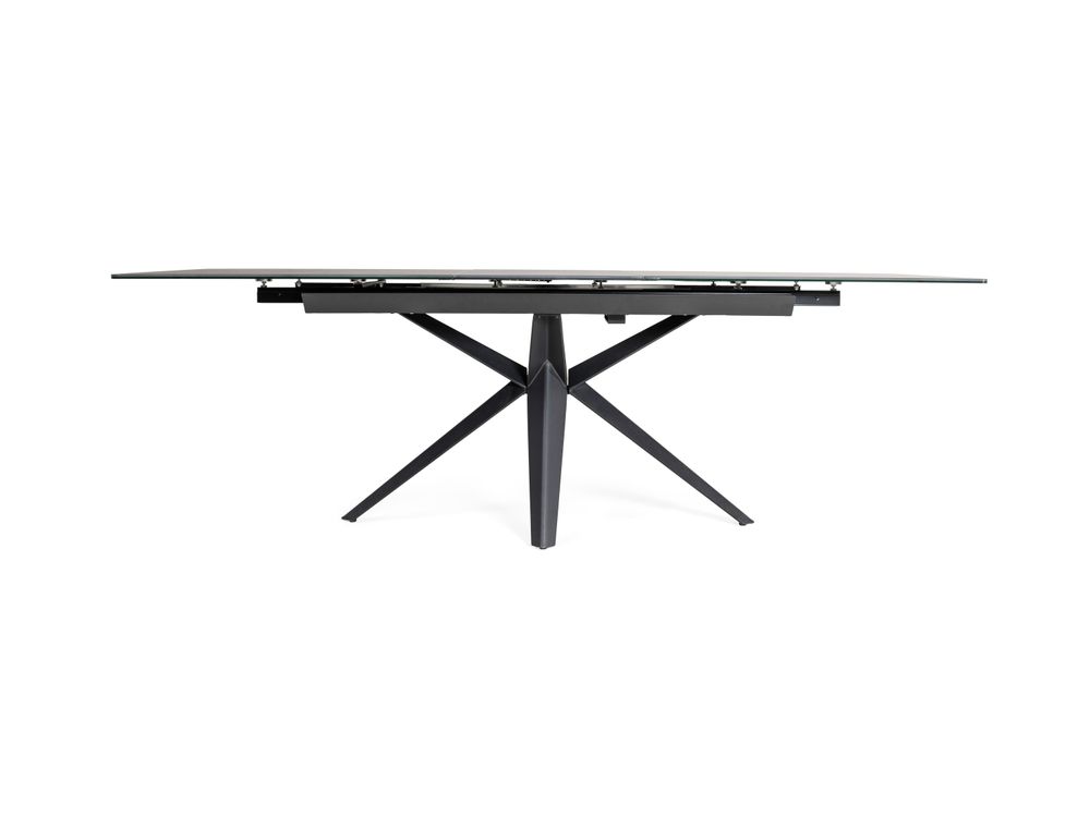 Eetkamertafel elektr. uitschuifbaar HAKU - Matt Bl MED HA T18-MB402