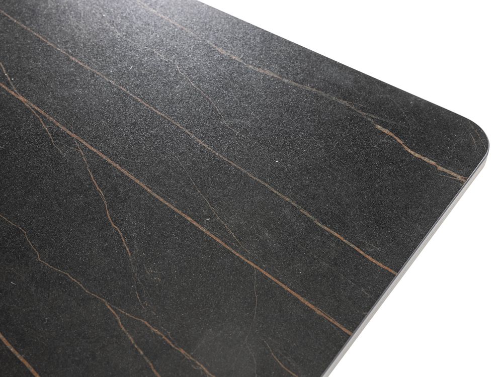 Eetkamertafel elektr. uitschuifbaar HAKU - Matt Bl MED HA T18-MB402