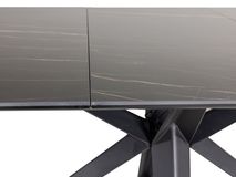 Eetkamertafel elektr. uitschuifbaar HAKU - Matt Bl MED HA T18-MB402