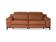 3-zit zetel met 2 elektr. relaxen LIPARI - Cognac  C-CAL-132-HKS-10-363BC