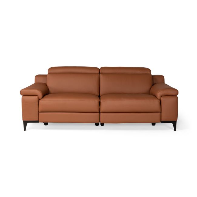 3-zit zetel met 2 elektr. relaxen LIPARI - Cognac