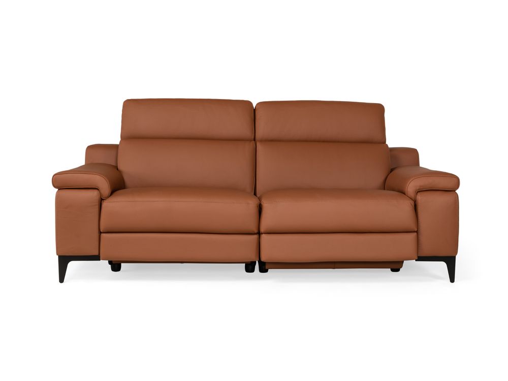 3-zit zetel met 2 elektr. relaxen LIPARI - Cognac  C-CAL-132-HKS-10-363BC