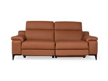3-zit zetel met 2 elektr. relaxen LIPARI - Cognac  C-CAL-132-HKS-10-363BC