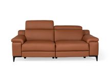 3-zit zetel met 2 elektr. relaxen LIPARI - Cognac  C-CAL-132-HKS-10-363BC