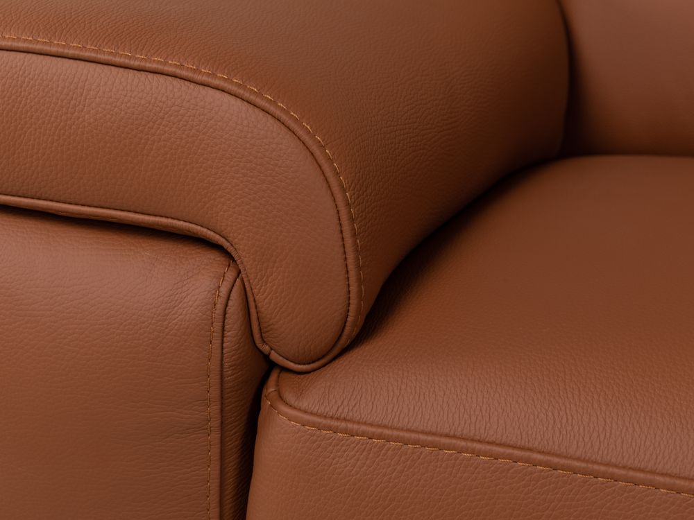 3-zit zetel met 2 elektr. relaxen LIPARI - Cognac  C-CAL-132-HKS-10-363BC