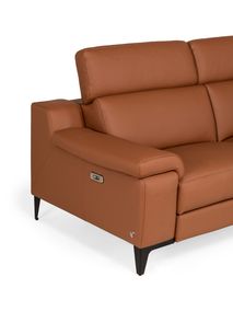 3-zit zetel met 2 elektr. relaxen LIPARI - Cognac  C-CAL-132-HKS-10-363BC