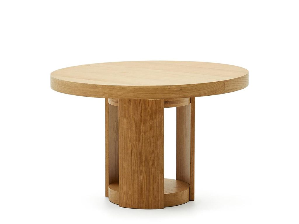 Uitschuifbare ronde tafel ARTIS - Eikenfineer