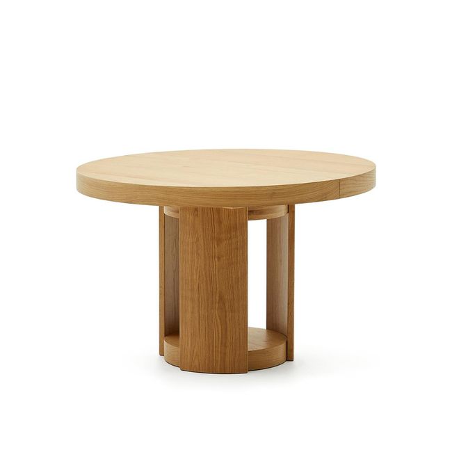 Uitschuifbare ronde tafel ARTIS - Eikenfineer