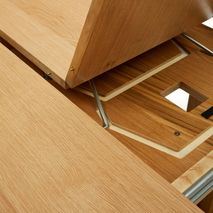 Uitschuifbare ronde tafel ARTIS - Eikenfineer KAV T0300024MM40