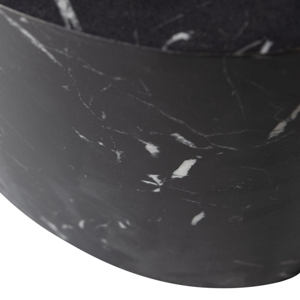 Bijzettafel QUINT - Zwarte marmerlook DEE 377428-Z