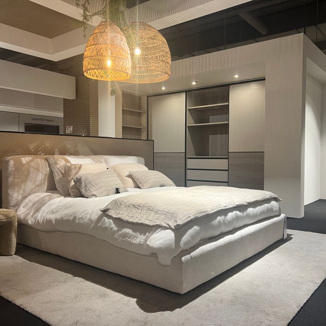 Bedkader SHABBY 180 x 200 cm - Wit