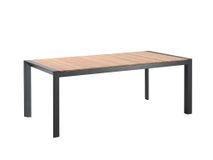 Tuintafel BRAGA - Zwart/teak GES BR ZT
