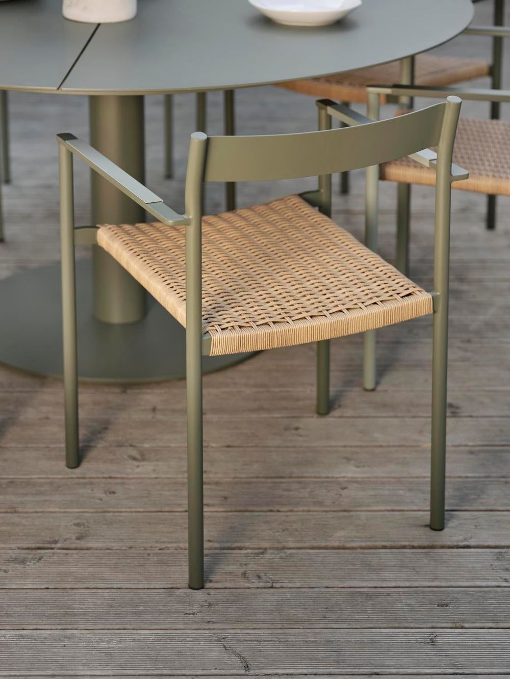 Tuinstoel DK - Nordic Green/Natuur BRF-4-000002