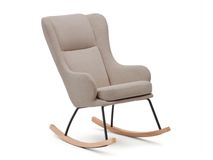 Schommelstoel MAUSTIN - Beige chenille KAV S0900016JJ11