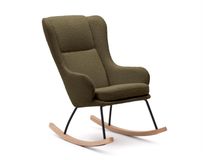 Schommelstoel MAUSTIN - Wit schapenvacht KAV S0900015JJ06