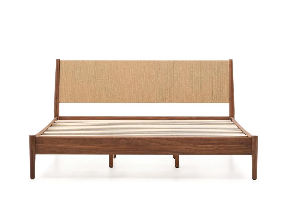 Bed 160x200 cm ELAN - Notenhout KAV N0100014MM41