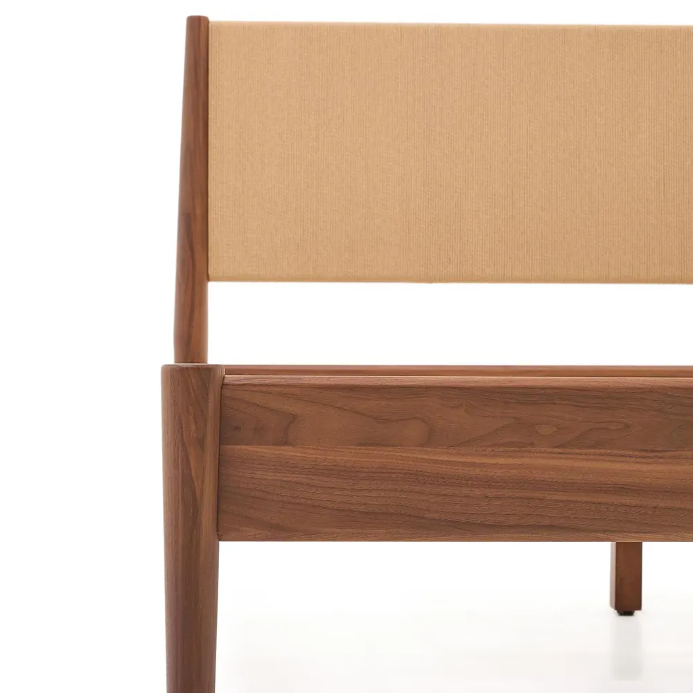 Bed 160x200 cm ELAN - Notenhout KAV N0100014MM41