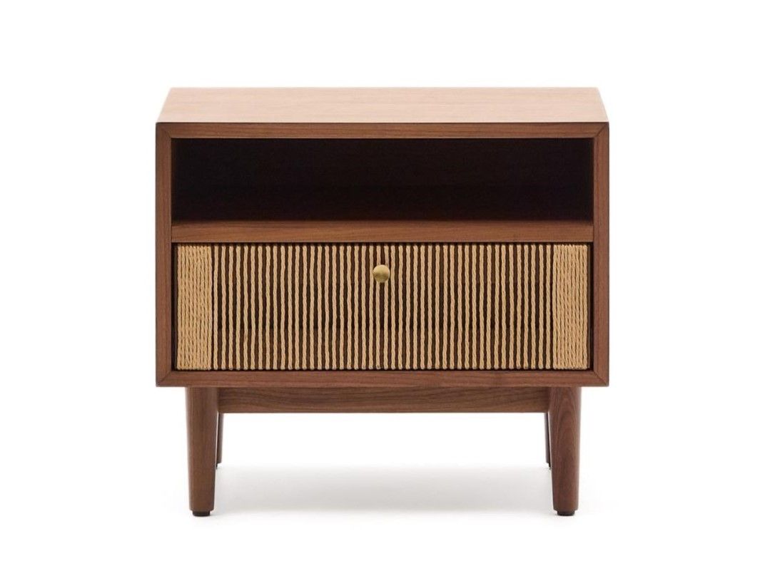 Nachtkastje ELAN - Notenhout