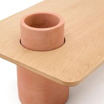 Salontafel OLARIA - Eiken/Terracotta KAV T0500075MM40