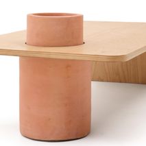 Salontafel OLARIA - Eiken/Terracotta KAV T0500075MM40