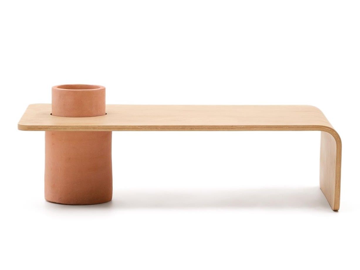 Salontafel OLARIA - Eiken/Terracotta KAV T0500075MM40