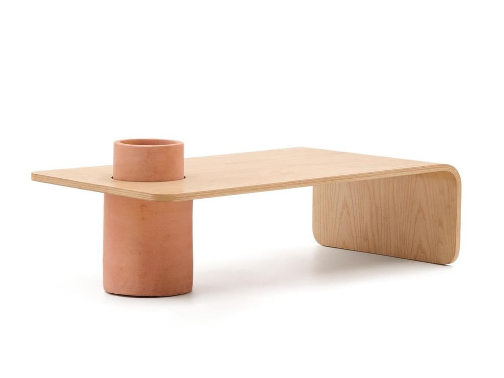 Salontafel OLARIA - Eiken/Terracotta KAV T0500075MM40