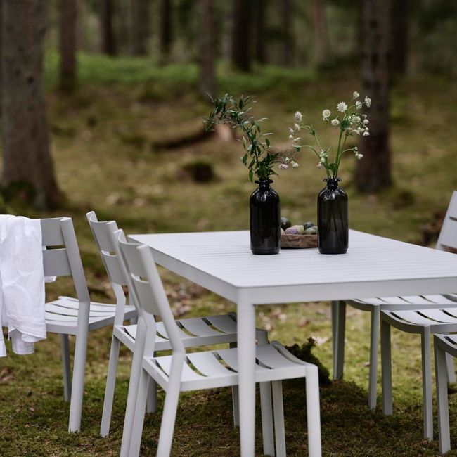 Tuintafel BIGBY - Lichtgrijs