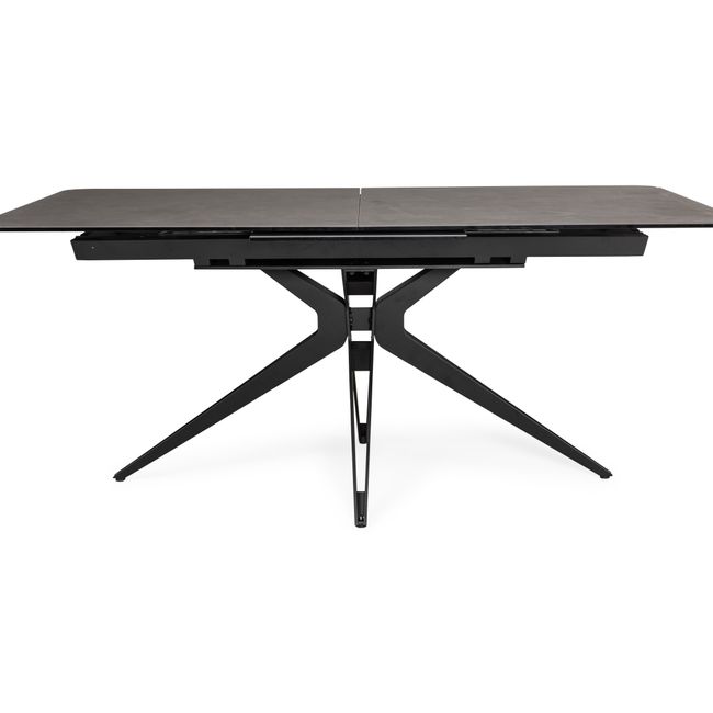 Uitschuifbare eetkamertafel POP-UP1 - Zwart kerami