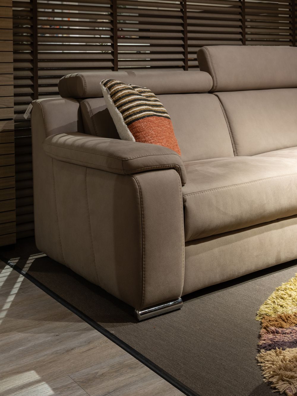 Hoeksalon PANENKA met relax - Bacif Taupe C-HIM-2-HKS1