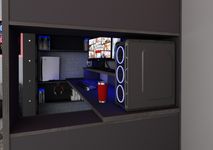Hoogslaper met bureau THE CUBE - Antraciet TRA-3-000001