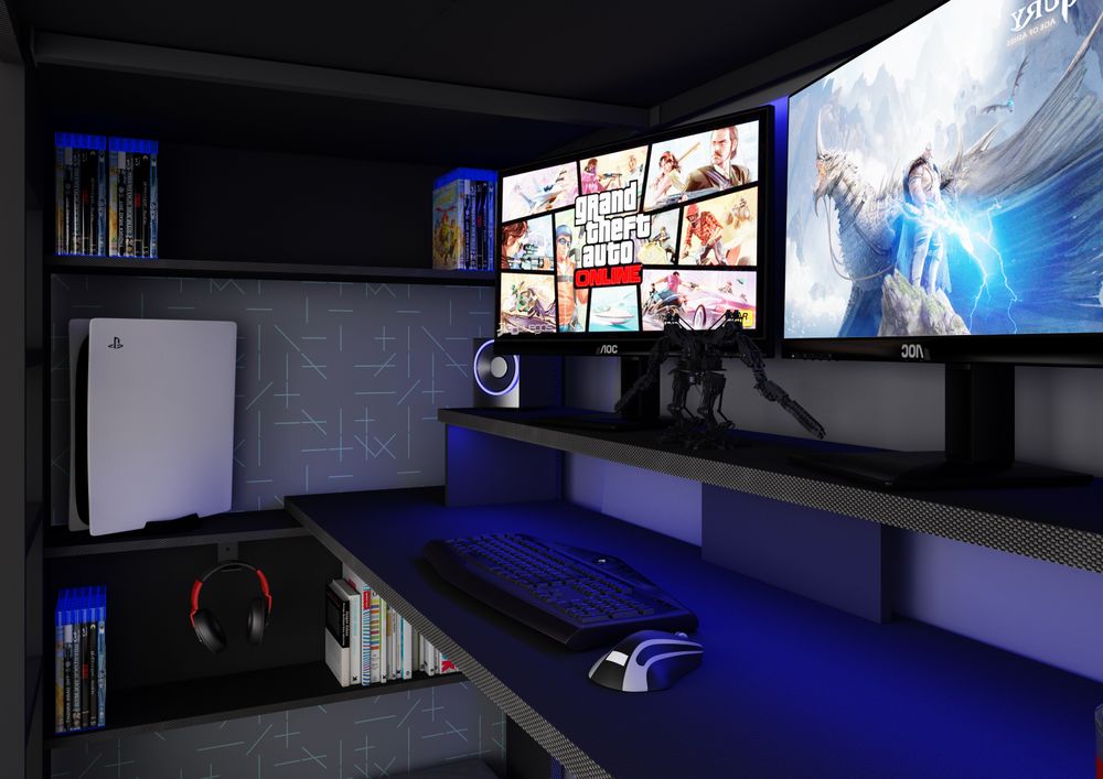 Hoogslaper met bureau THE CUBE - Antraciet TRA-3-000001