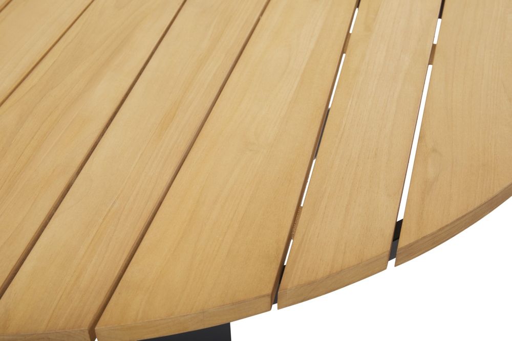 Tuintafel LAURION - Hout / Zwart BRF-6-4066-8
