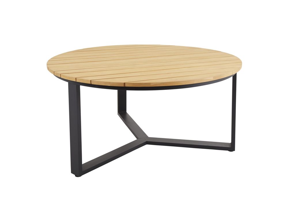 Tuintafel LAURION - Hout / Zwart BRF-6-4066-8