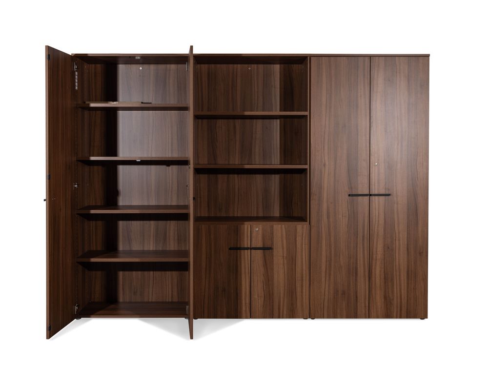Hoge kast ARCHIVOS ARMARIOS - Walnoot C-GBE-3-KH2-WGZ