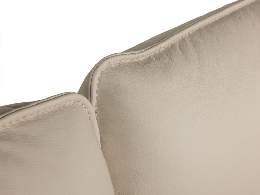 Bed PABLO - Leder Ecru HKL-16-001