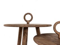 Set 2 salontafels TRIPOLI - Mangohout PMX 40494-BRO-S2