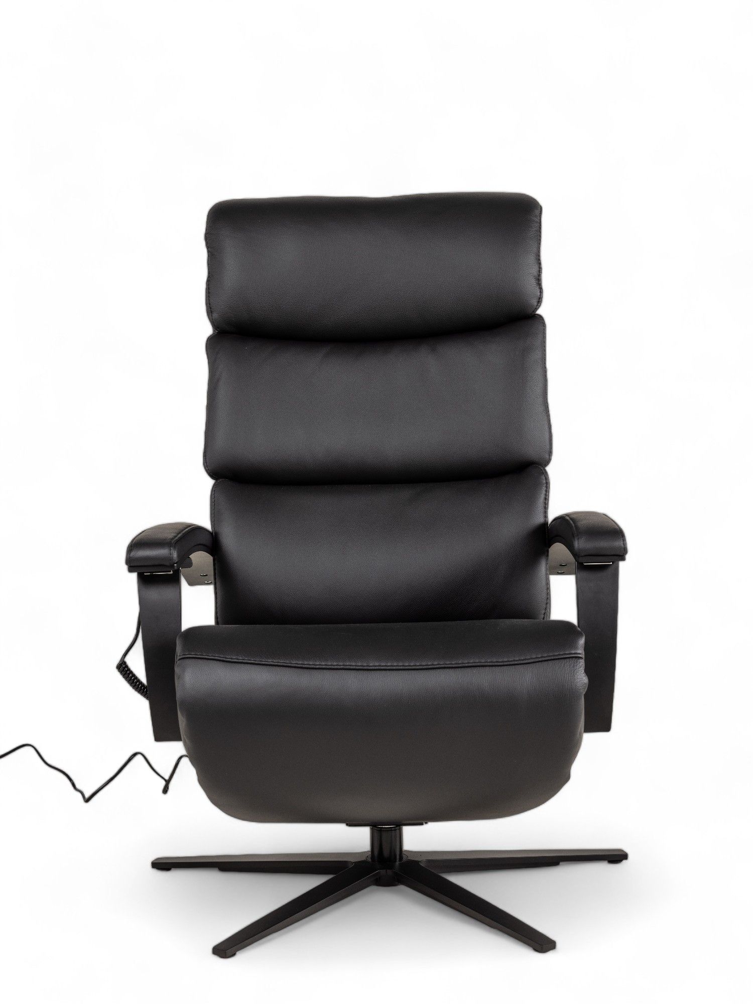 Relaxfauteuil M LINA - Zwart leder