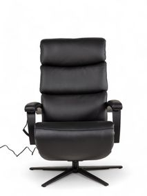 Relaxfauteuil L Lina - Zwart leder C-HKL-20-RLX1