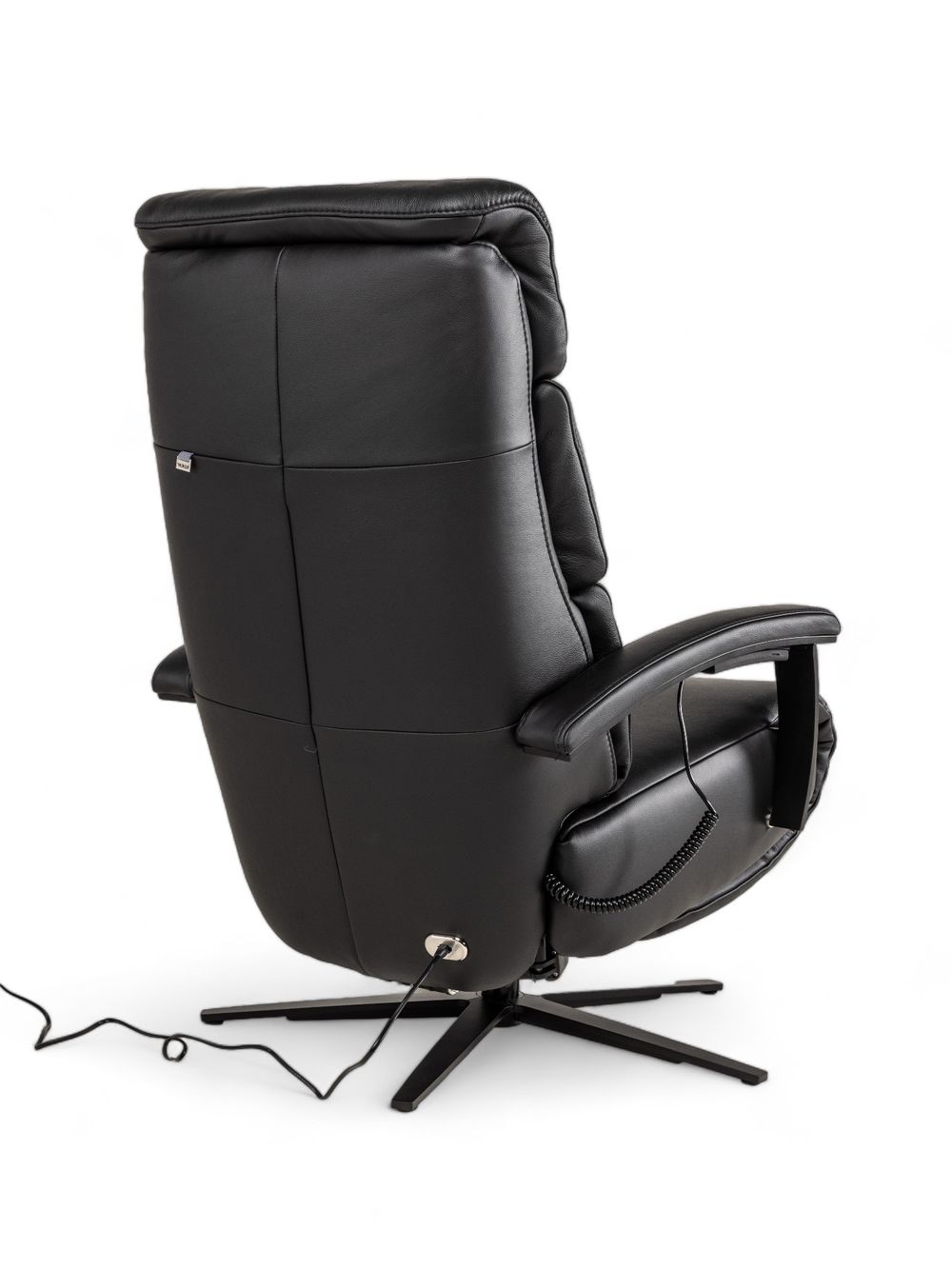 Relaxfauteuil L Lina - Zwart leder C-HKL-20-RLX1