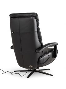 Relaxfauteuil L Lina - Zwart leder C-HKL-20-RLX1