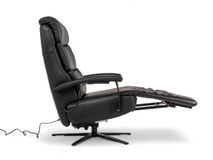 Relaxfauteuil L Lina - Zwart leder C-HKL-20-RLX1