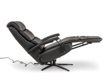 Relaxfauteuil L Lina - Zwart leder C-HKL-20-RLX1