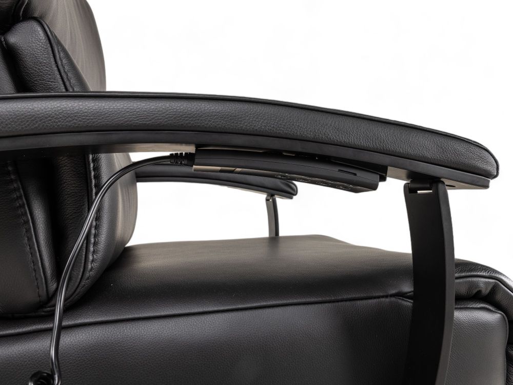 Relaxfauteuil L Lina - Zwart leder C-HKL-20-RLX1