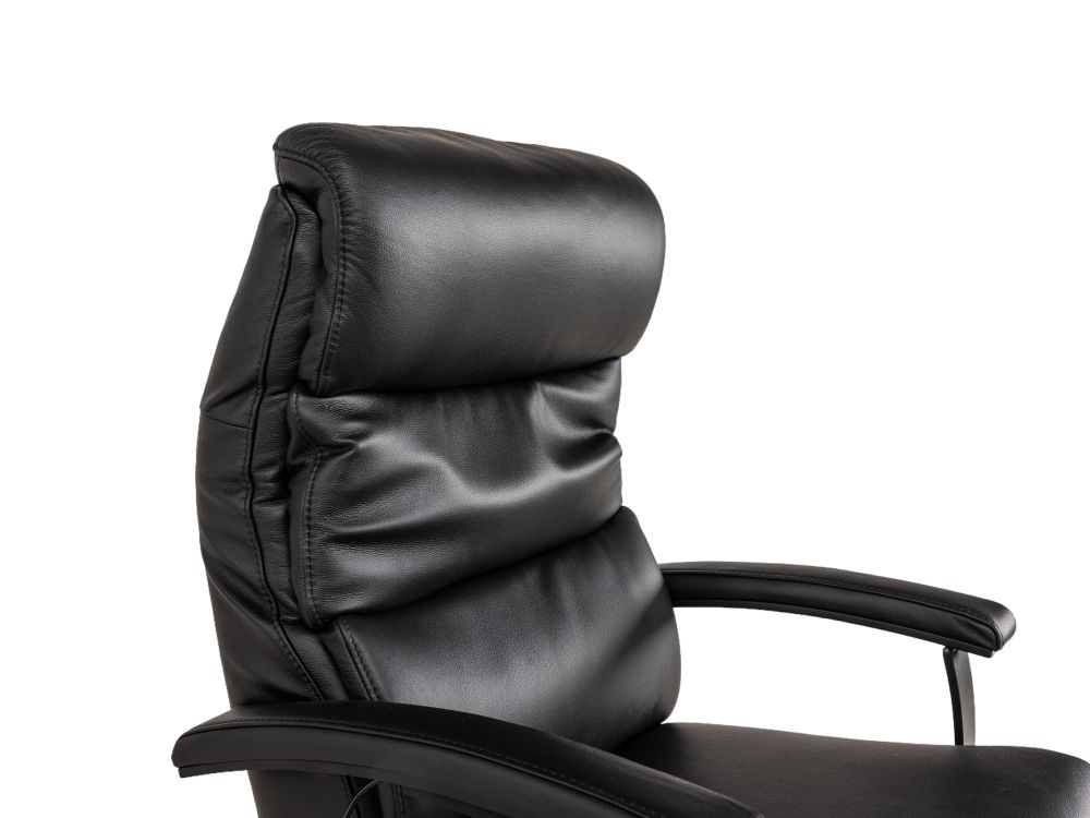 Relaxfauteuil L Lina - Zwart leder C-HKL-20-RLX1