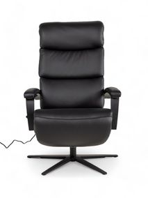 Relaxfauteuil M LINA - Zwart leder C-HKL-20-RLX2