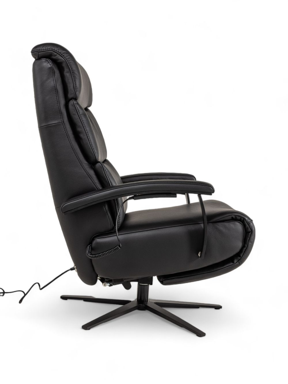 Relaxfauteuil M LINA - Zwart leder C-HKL-20-RLX2